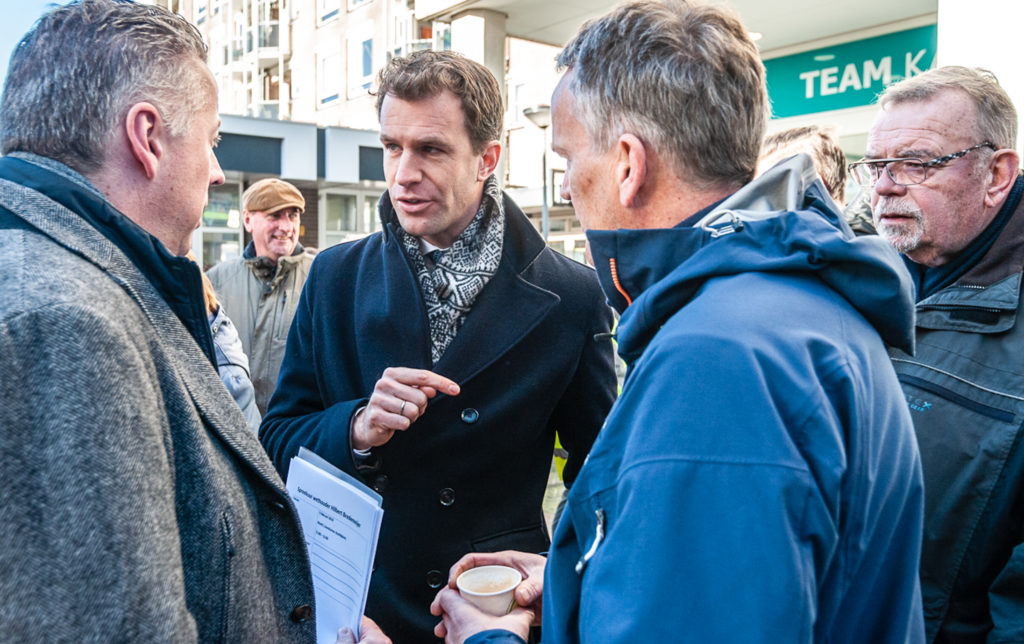 Wethouder op de markt